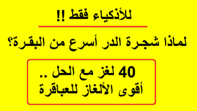 ألغاز مع حل